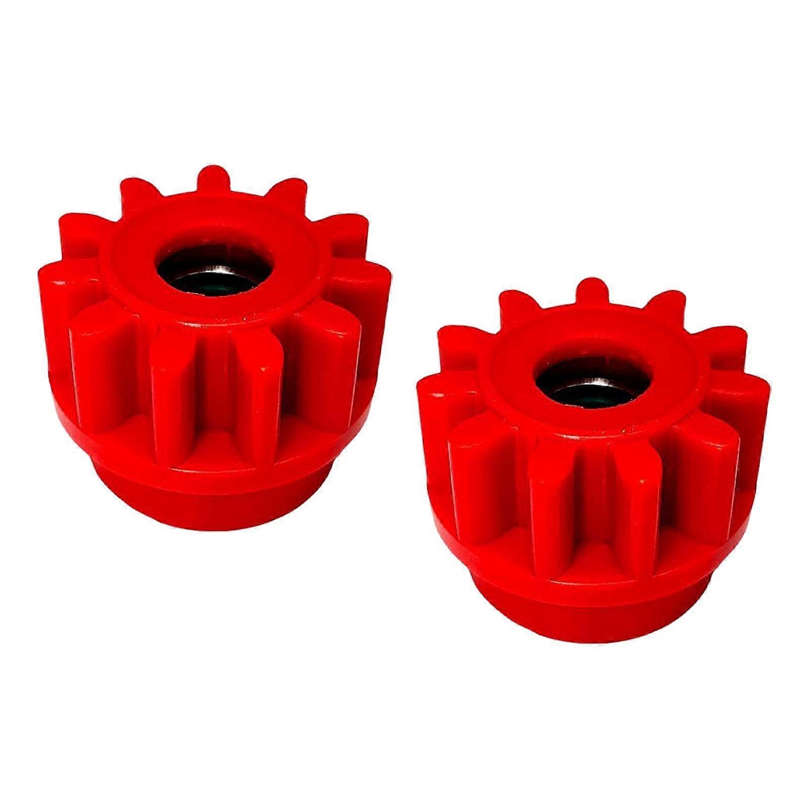 2 Pack Spin Mop Bucket Pedal Gears 0.98x0.71in Easy Install Replacement Parts Red