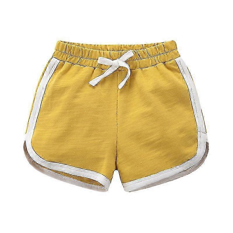 Jump shortsit pojille ja tytöille hengittävät puuvillaiset lasten urheiluvaatteet kontrastisiteellä