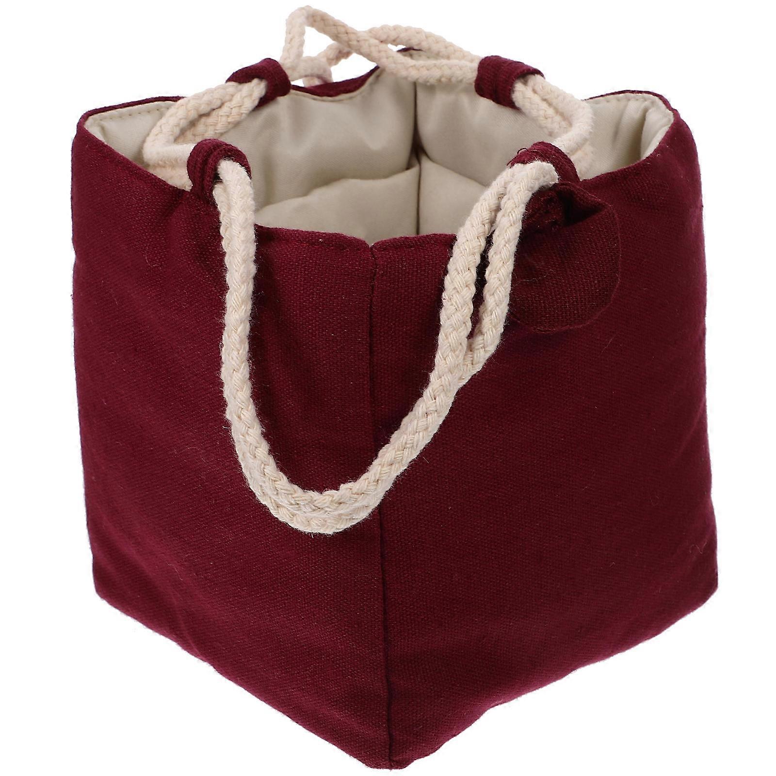 Red Travel Tea Holder Bag for Kitchen Use Practical and