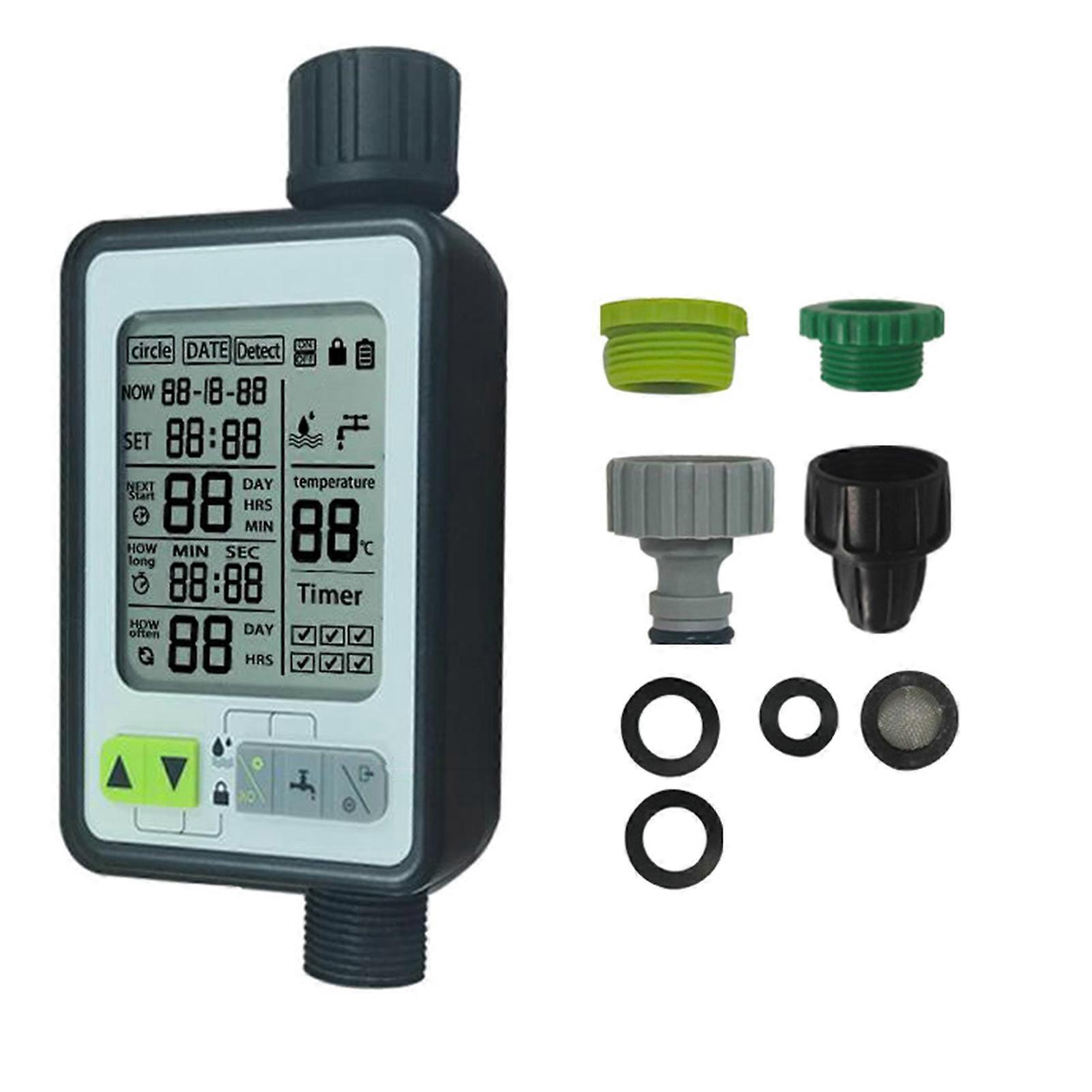 Garden Watering Timer Electronic Automatic Irrigation Controller Intelligence Lcd Display Watering Control Device Multicolor
