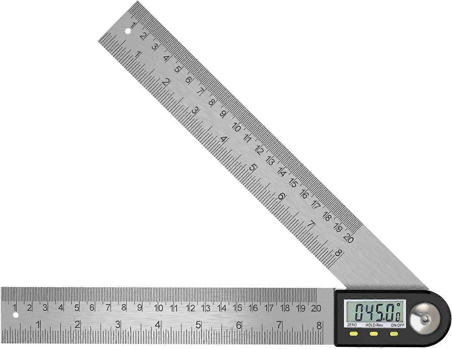 Digital Angle Finder 0-360 Digital Inclinometer Stainless Steel Angle Protractor Ruler with LCD Display for Woodworking Construction Repair