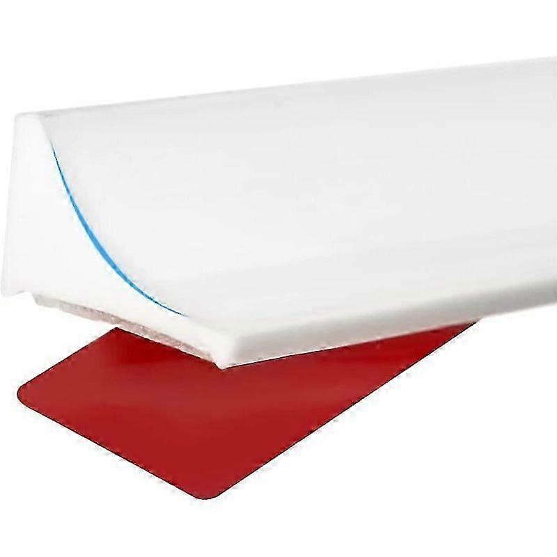 200cm White Shower Retention System Silicone Anti Overflow Threshold