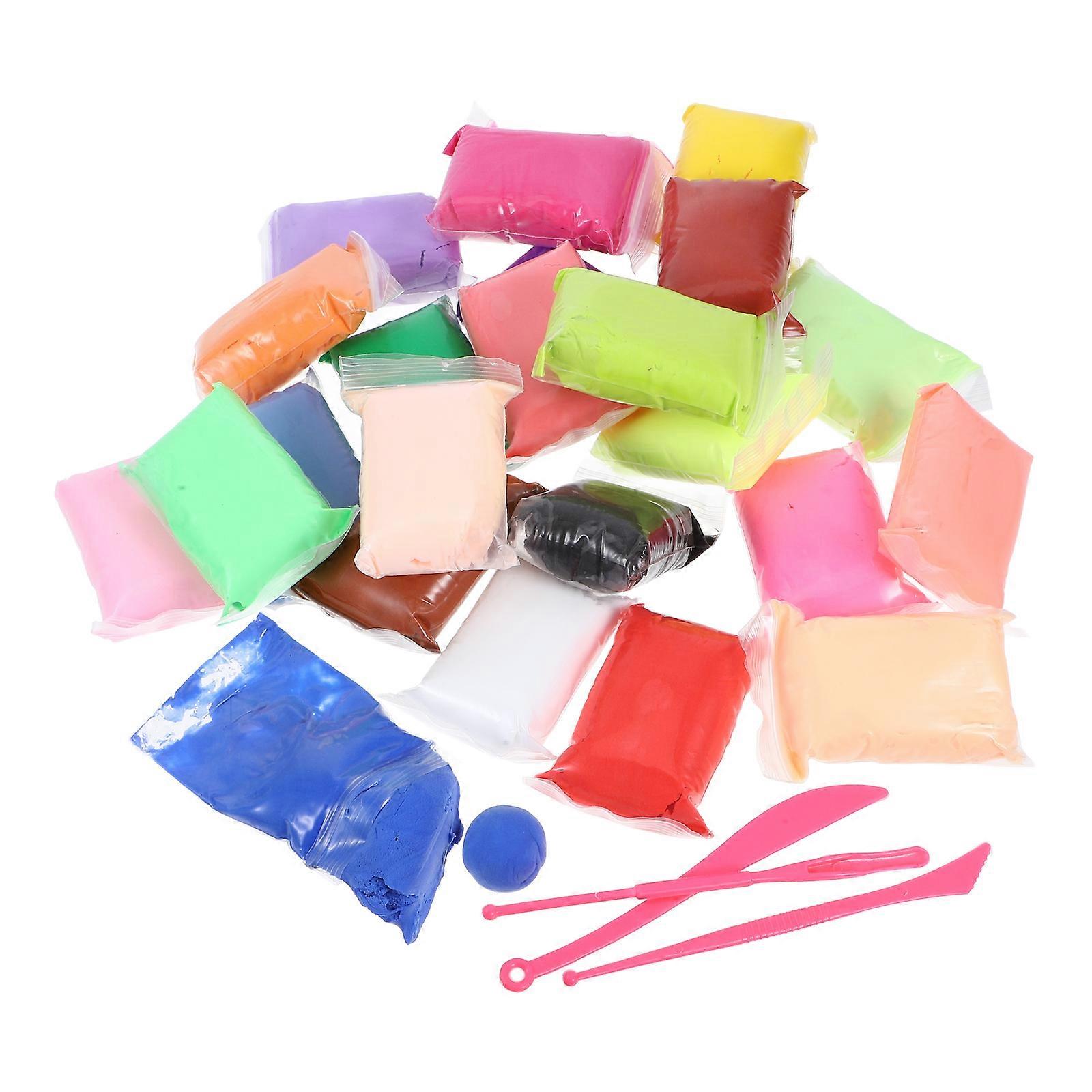 Colorful Modeling Clay Kids Air Dry Clay Kit DIY Craft Tools 1 Set Assorted Color For Creative Playtime