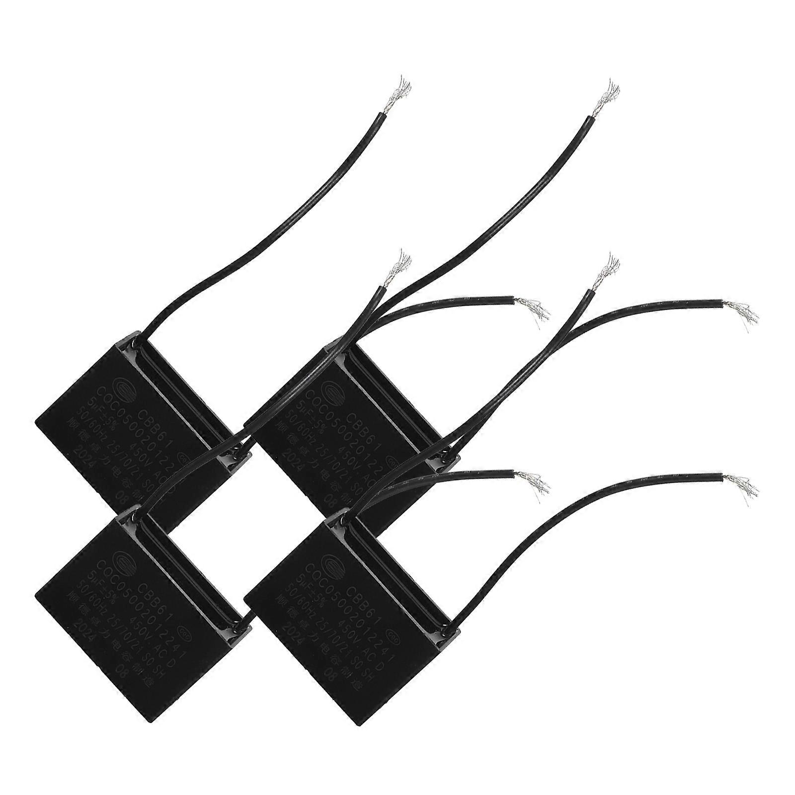 Machine Capacitor Cbb61 Range Hood Motor Capacitor 4Pcs Set