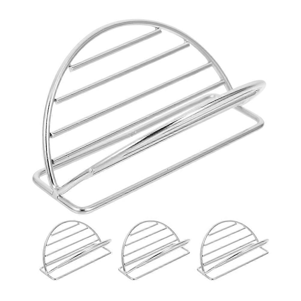 Taco Holder Stainless Steel Single Stand for Baking 4Pcs Durable Kitchen Use
