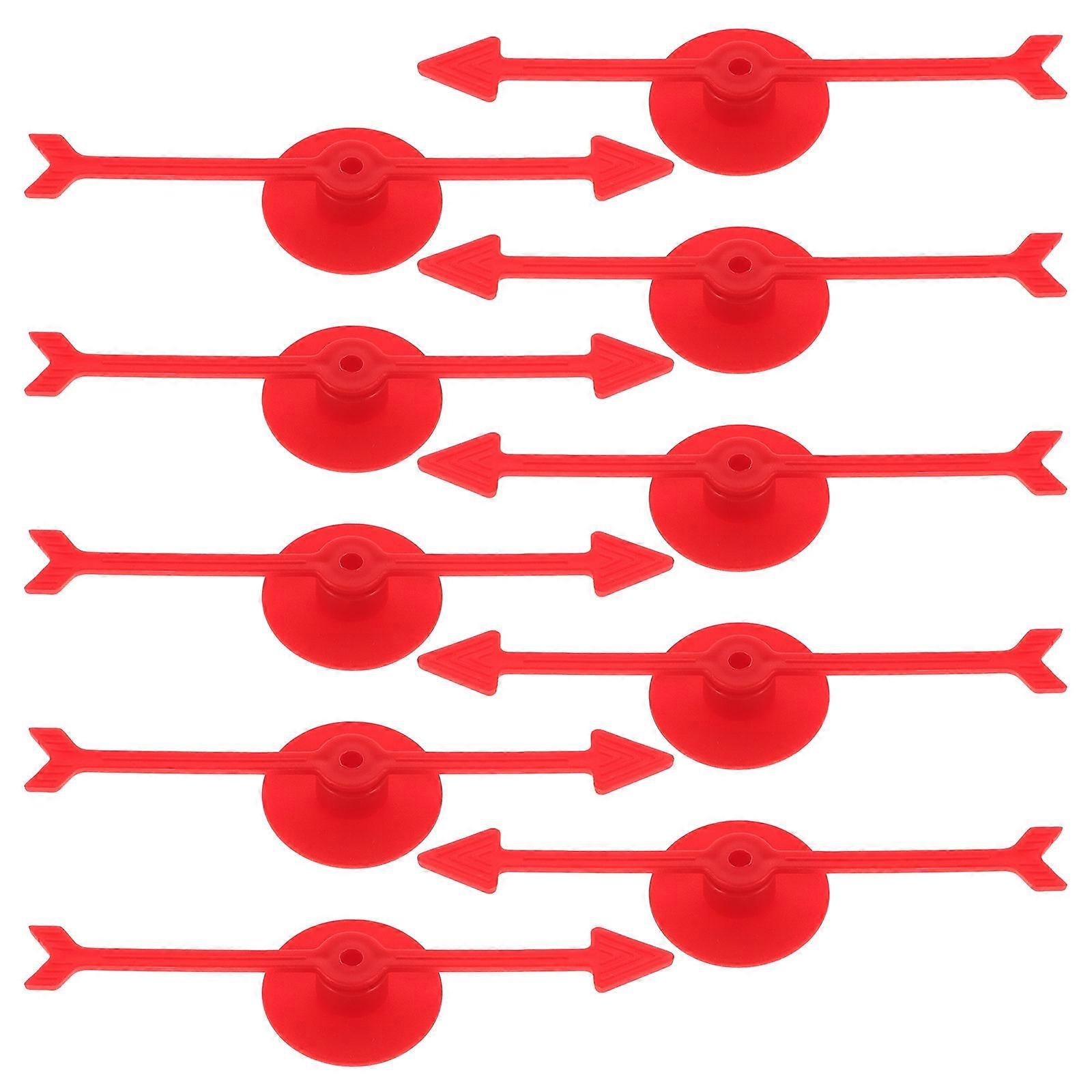 Plastic Arrow Red Board Game Arrows for Decoration 10Pcs