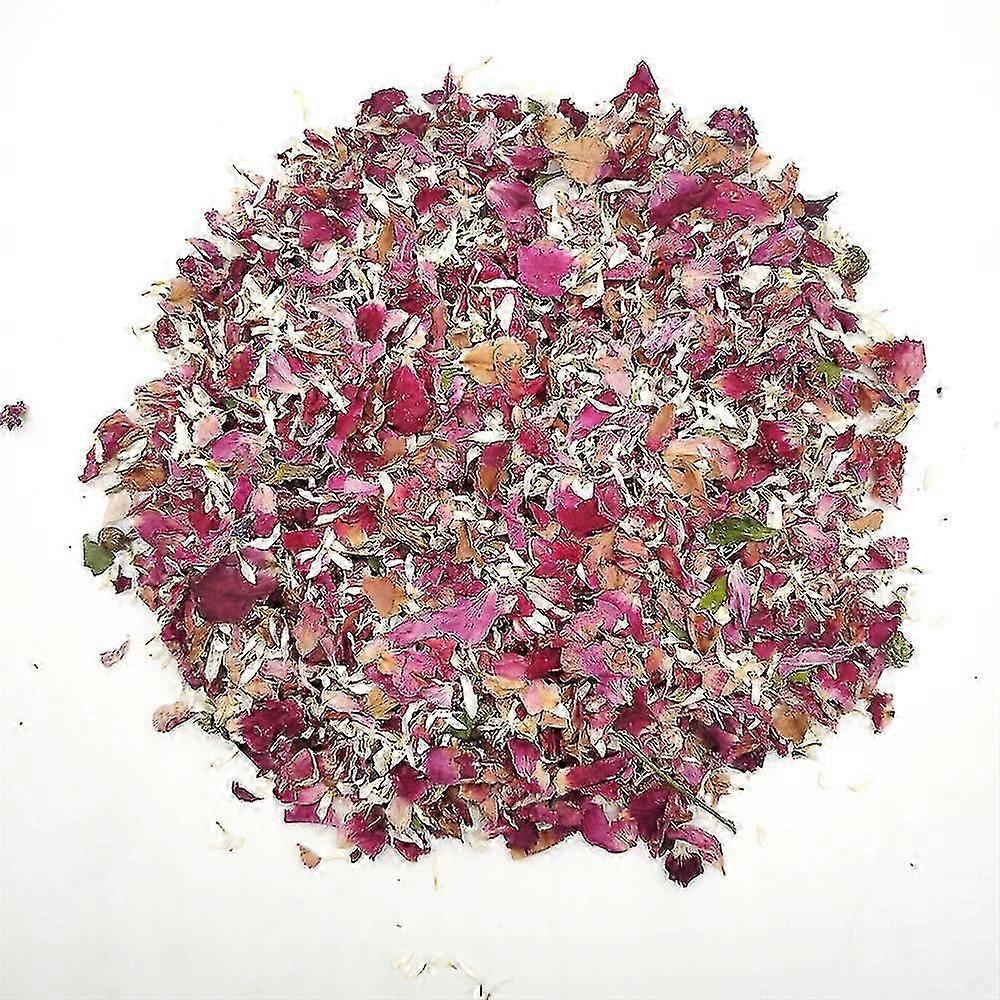10 حزم قصاصات الزفاف الطبيعية رمي بتلات الزهور المجففة ، القابلة للتحلل روز بتلة حلويات الزفاف حفل الديكور- csn