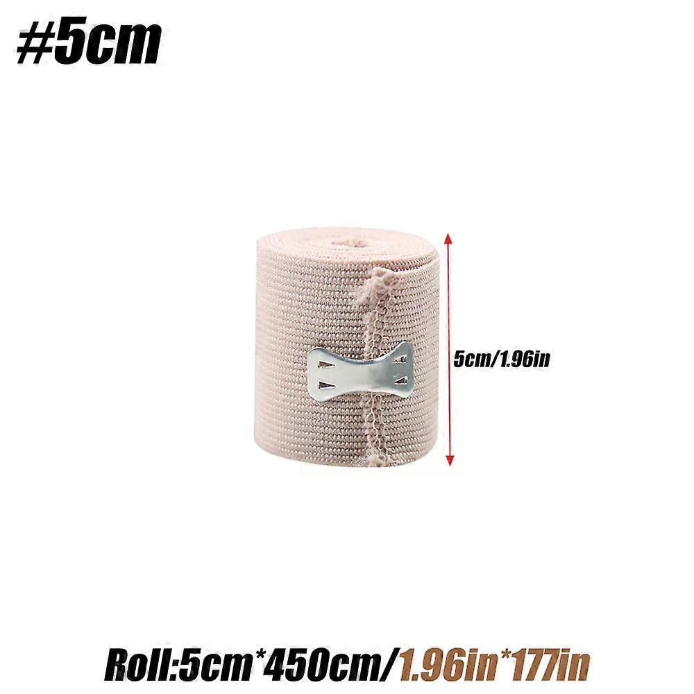 1 Roll Premium Elastic Bandage Wrap,Cotton Latex Free Compression Bandage Wrap with Self-Closure,Support & First Aid for Sports