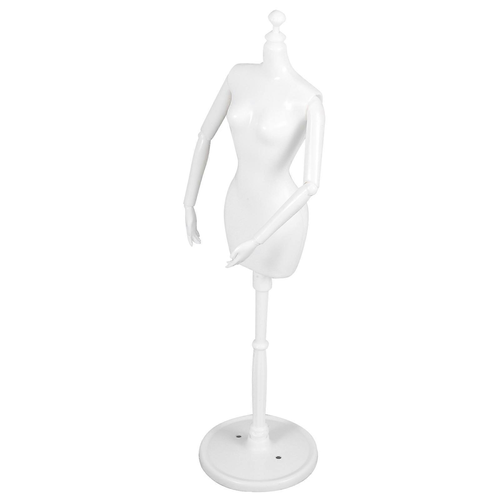 White Plastic Mannequin Stand with Movable Joints for Display Practical and Reliable