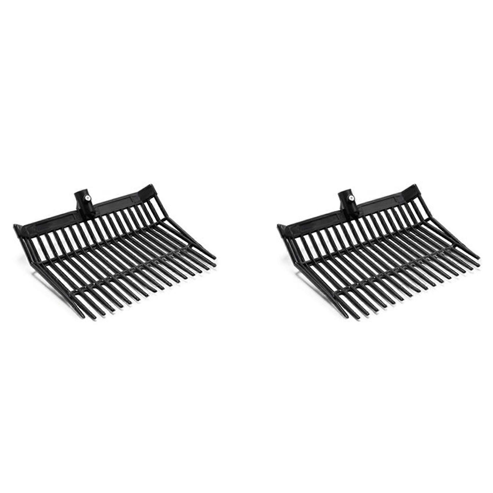 2X Manure Fork Replacement Head, Pitchfork Head, Horse Manure Rake, Plastic Fork Replacement Head,B