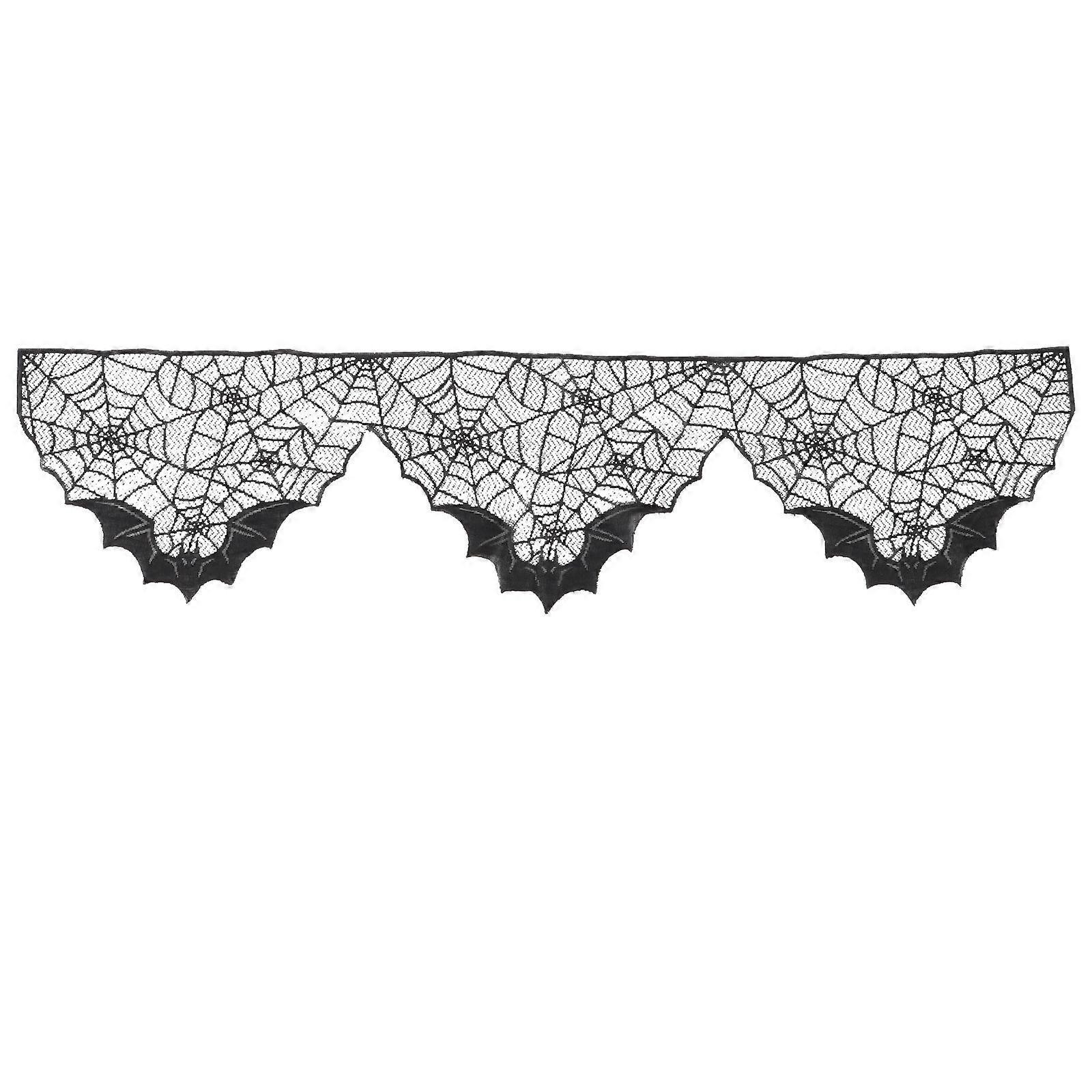 Halloween Spider Web Tablecloth Spider Web Table Runner Lace Spider Web Fireplace Decor