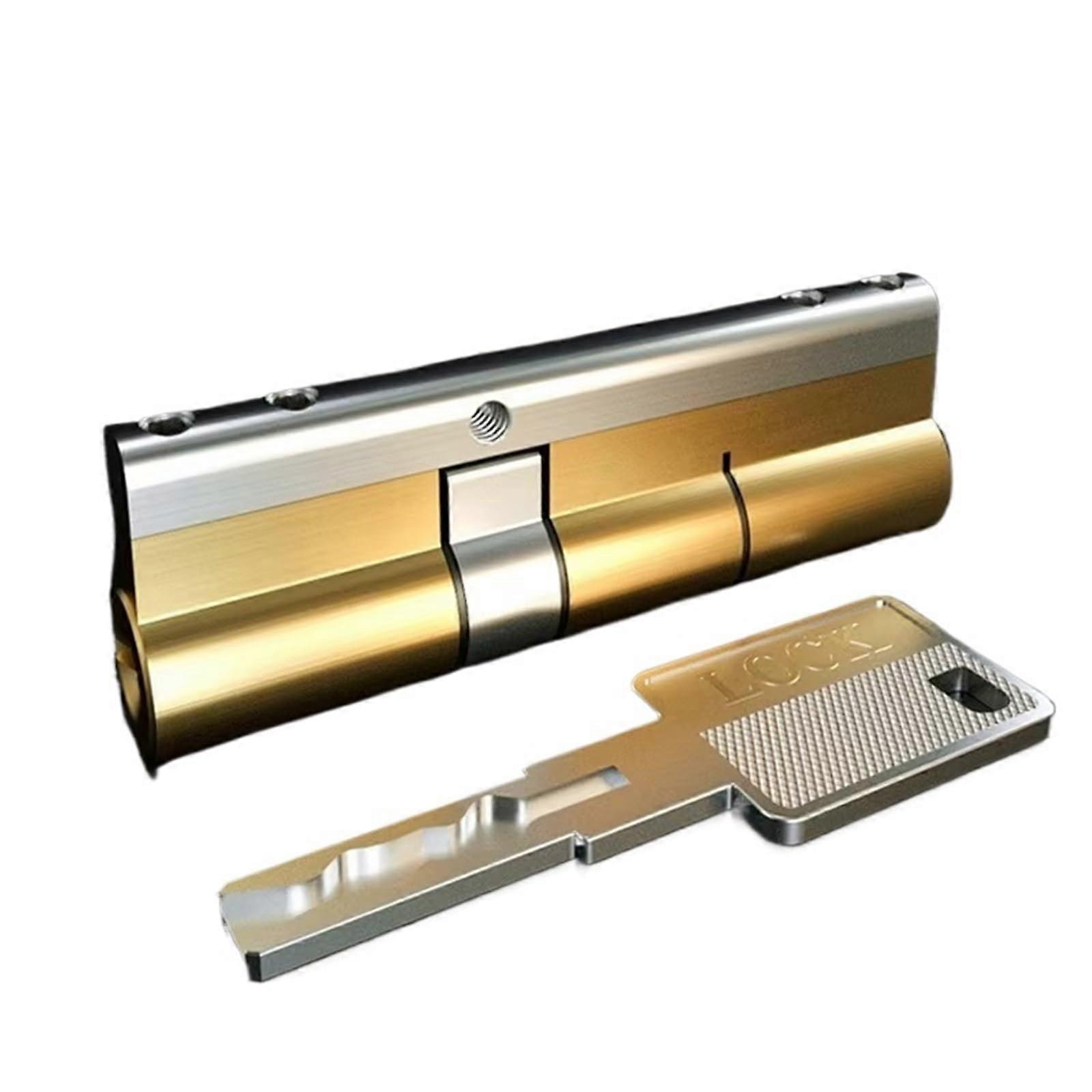 Door Lock Cylinder  Security Copper AntiTheft Core for Entrance Door with 8 Keys 75mm