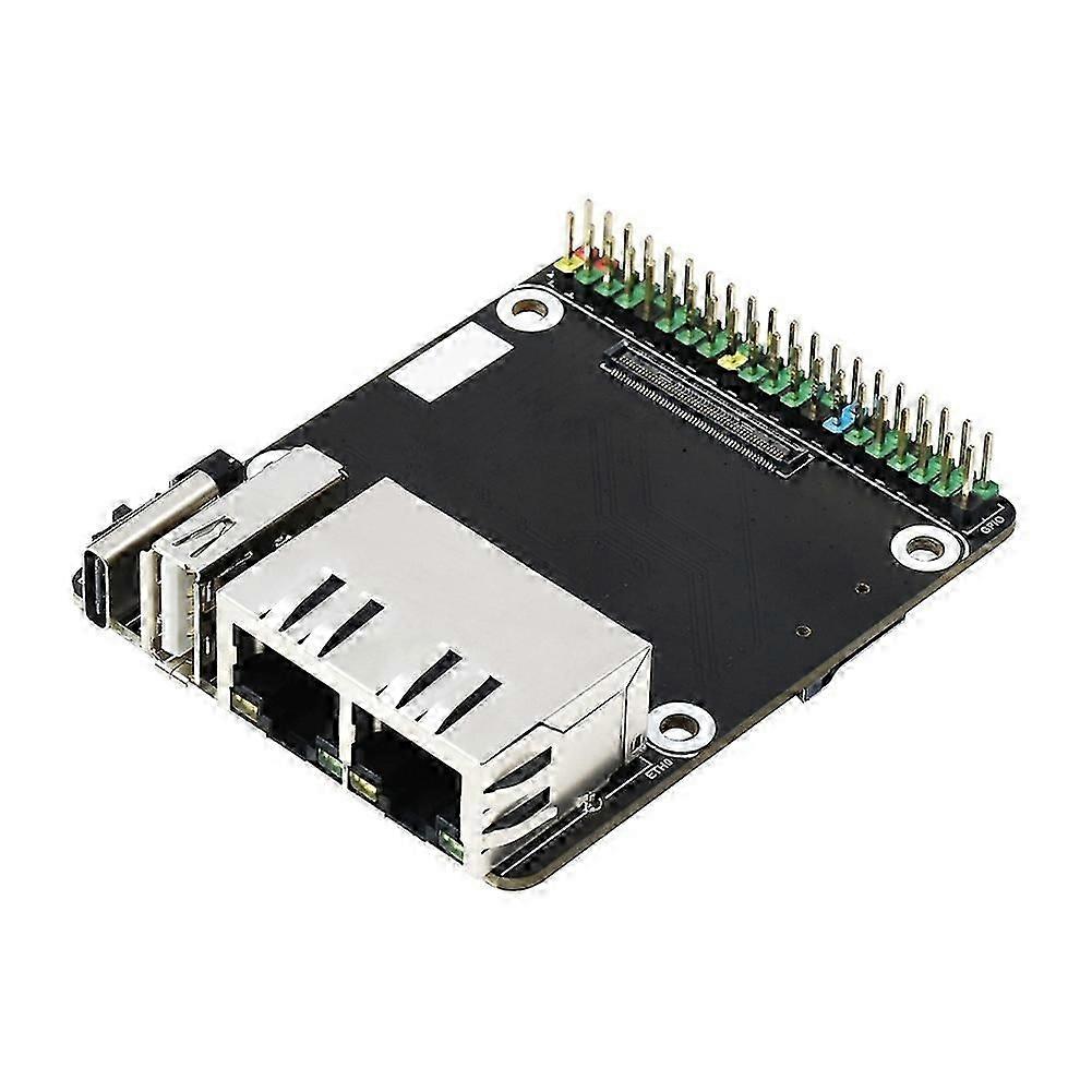 MINI Dual Ethernet CM4 Carrier Board for RPI Raspberry Pi Compute Module 4 Lite EMMC Expansion Base Board