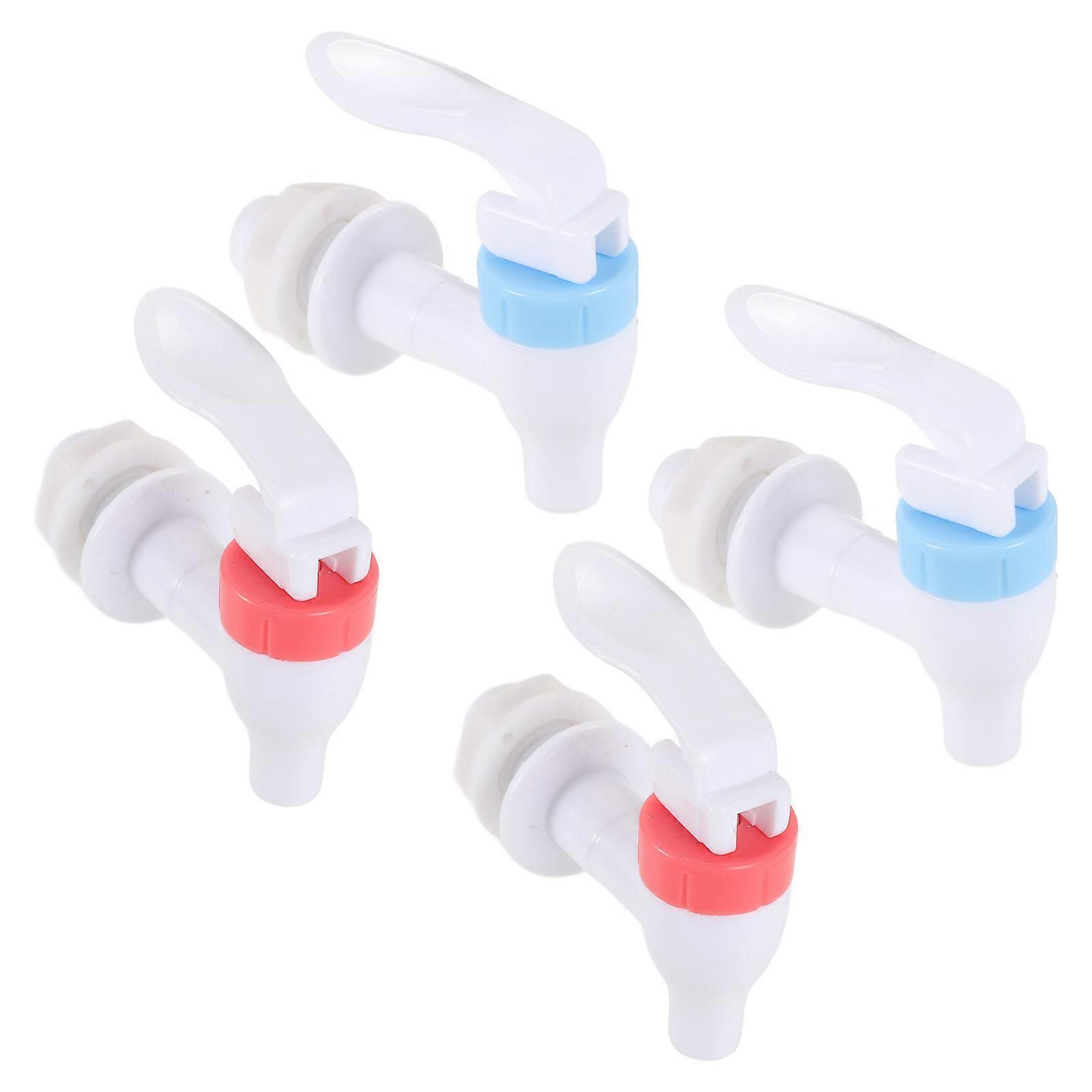 Assorted Color Water Dispenser Spigot for Flow Control 4Pcs Replacement