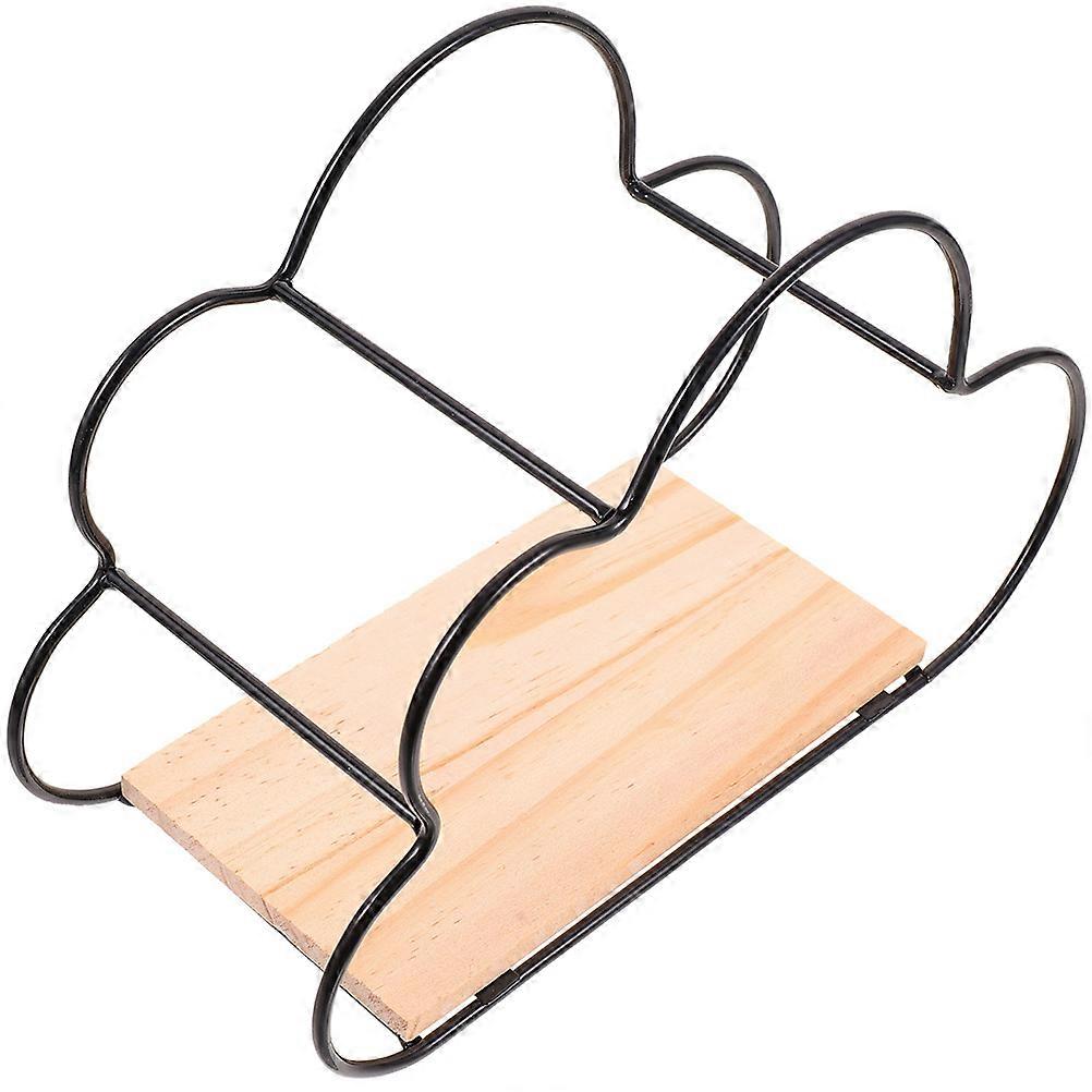 Nordic Cloud Shape Wall-Mounted Storage Rack for Living Room Black