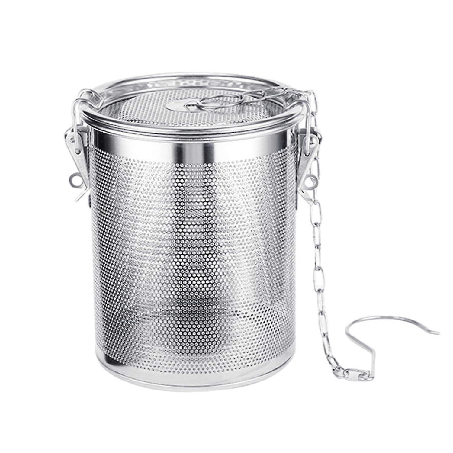 Stainless Steel Tea Infuser with Chain, Reusable Spice Filter, RustResistant for Kitchen Use