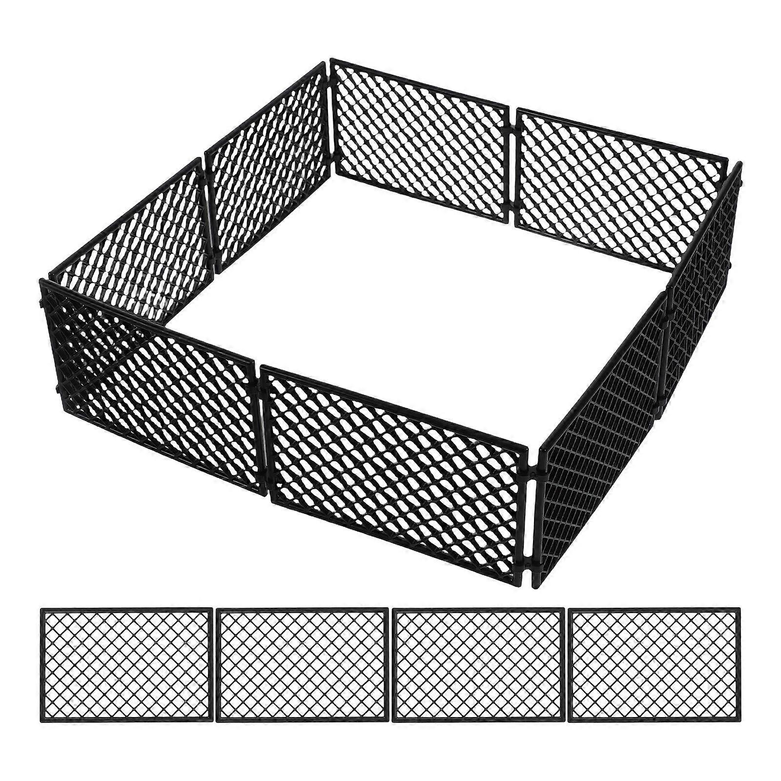 Plastic Protective Fence Model 12Pcs War Scene Toy for Kids Creativity