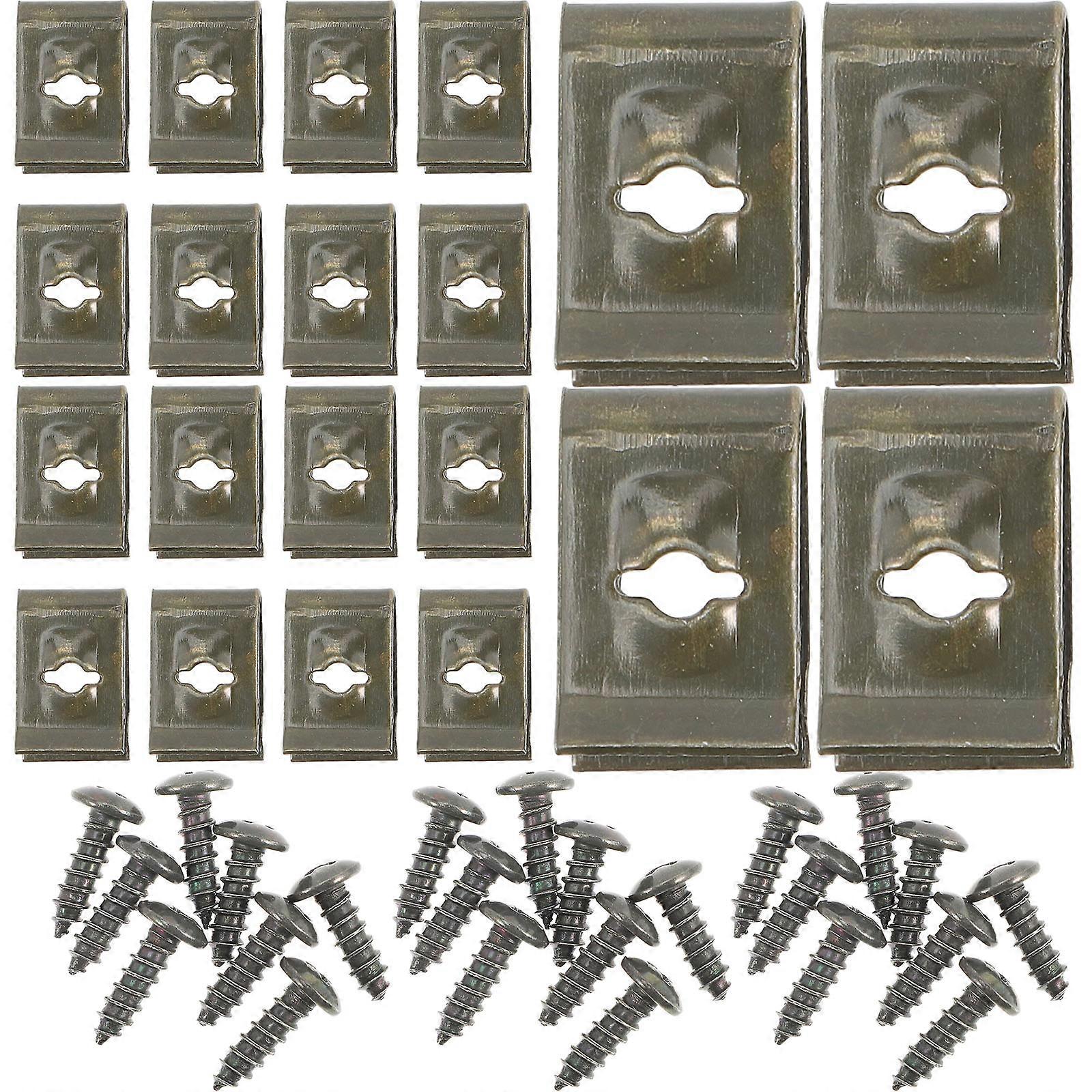Cable Clamps Wire Clips Set with Self Tapping Screw Clamp 300Pairs
