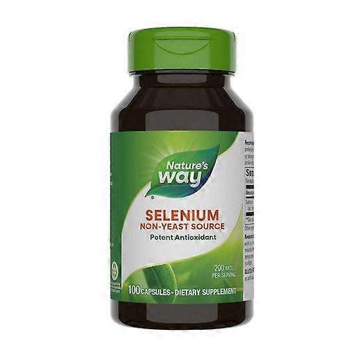 Nature's Way Selenium,200 mcg,100 Caps (Pack of 1)