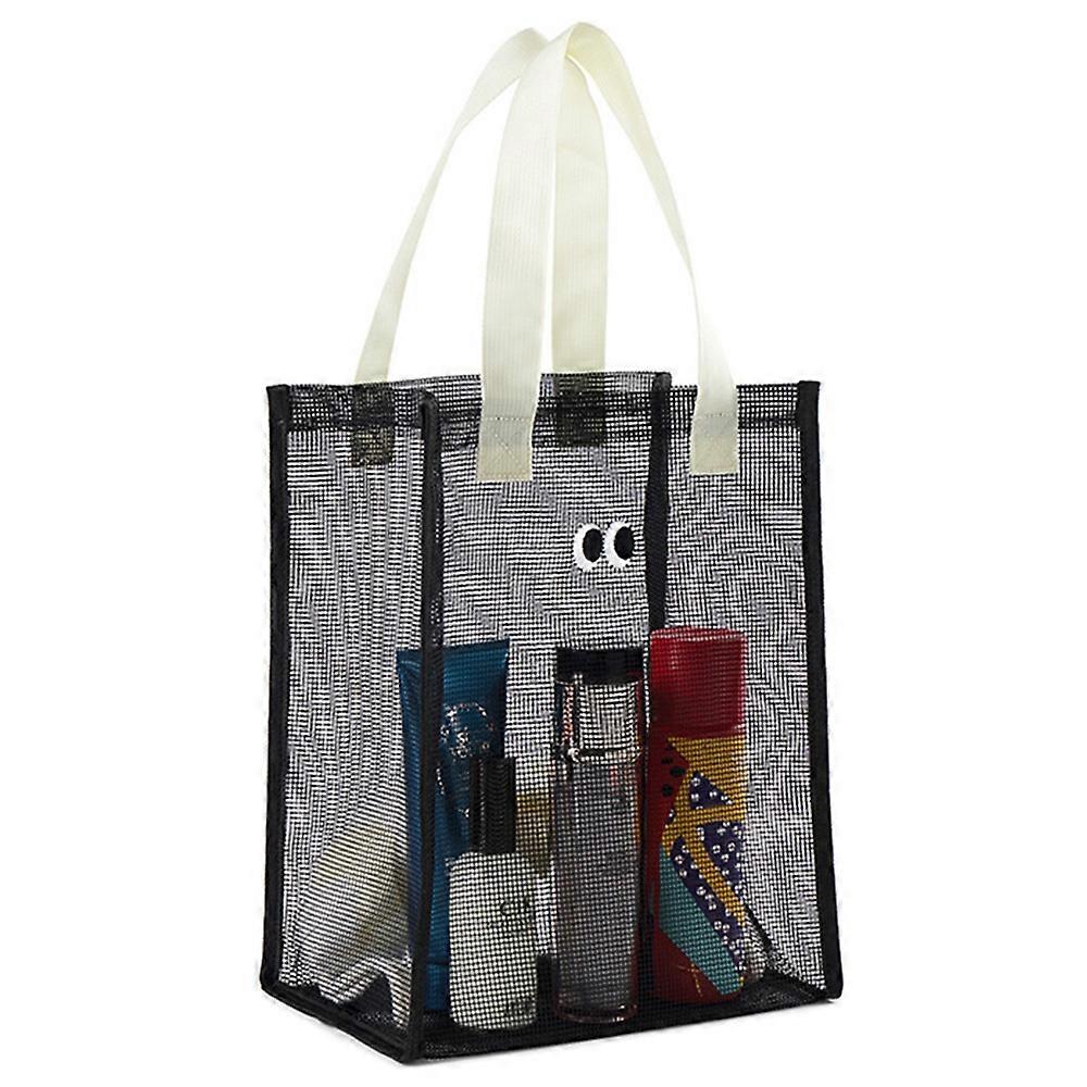 Polyester Mesh Toiletry Storage Bag Shampoo Handbag Shower Tote Bag