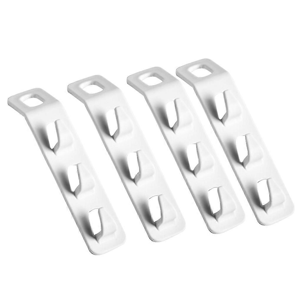 Clothes Hanger Hook White 14*3CM PP Material Multi-Functional Closet Organizer 4Pack