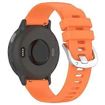 Do paska do zegarka Garmin vivoactive 5 / GarminActive 5 20 mm silikonowy pasek ze stalową klamrą
