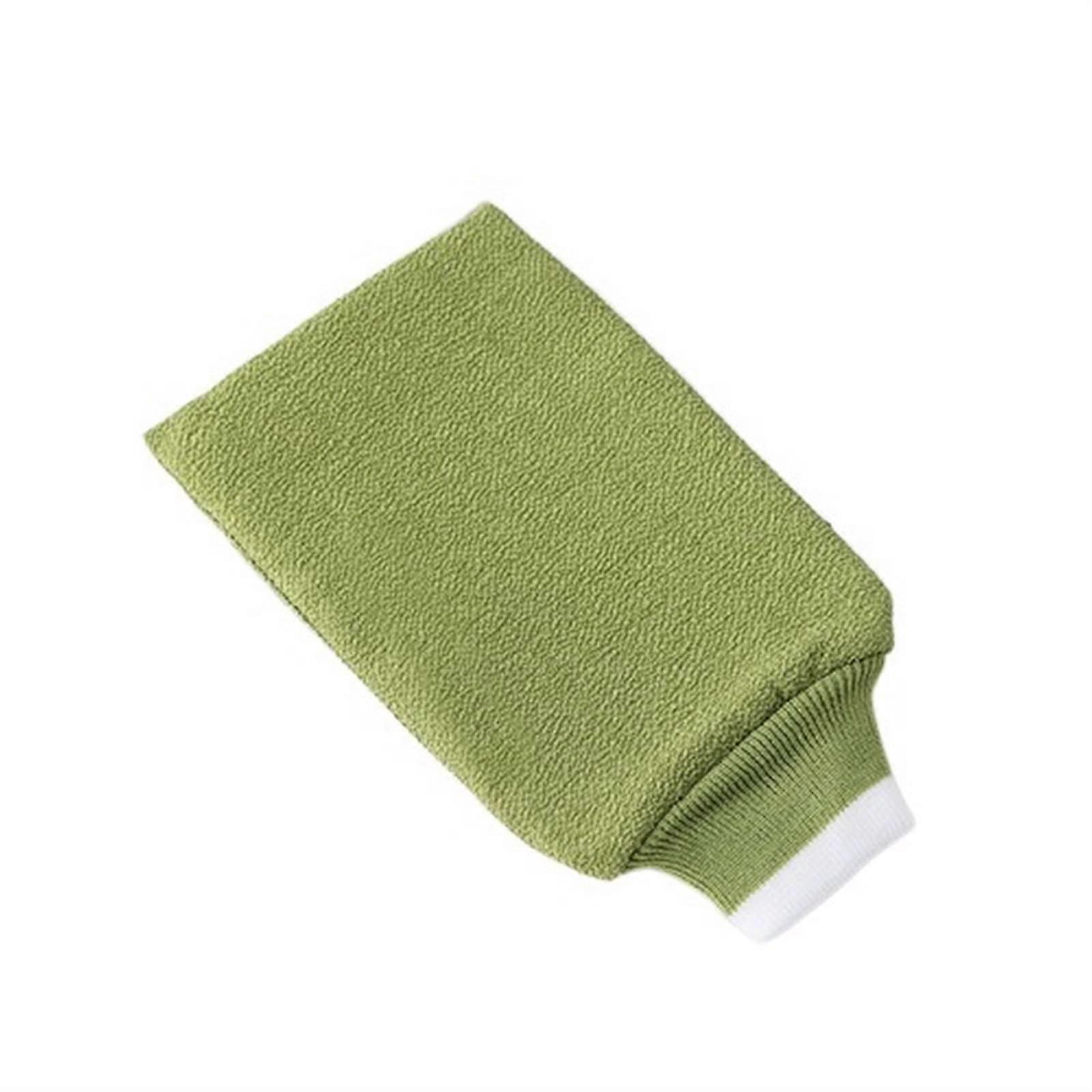 Bath Brush with Long Handle for Back Cleaning, DoubleSided Body Scrubber, Green Silicone