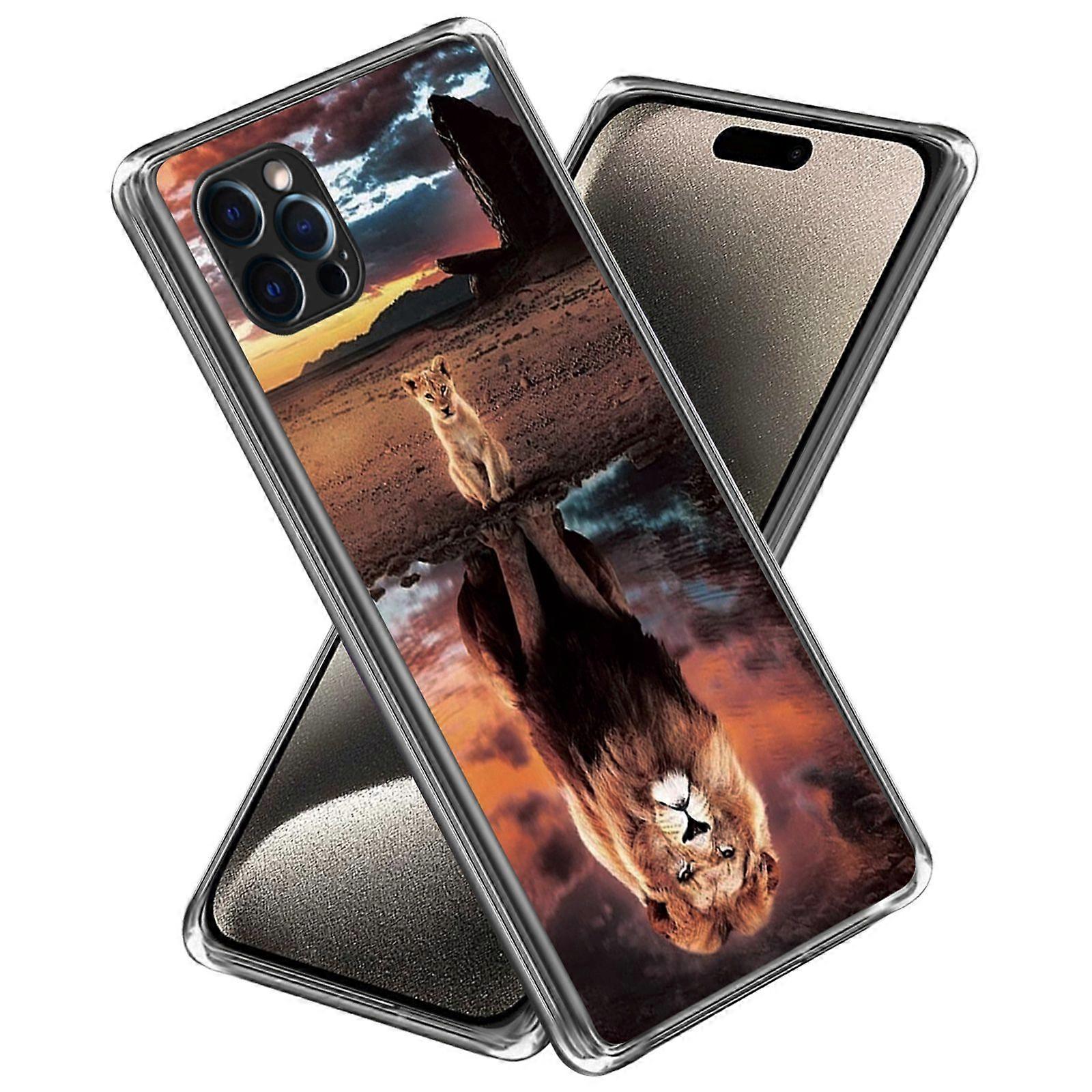 For iPhone 16 Pro Case Pattern Printed Shockproof TPU Phone Cover