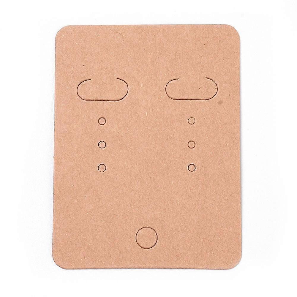 Paper Earring Display Card Rectangle Goldenrod 67x50mm