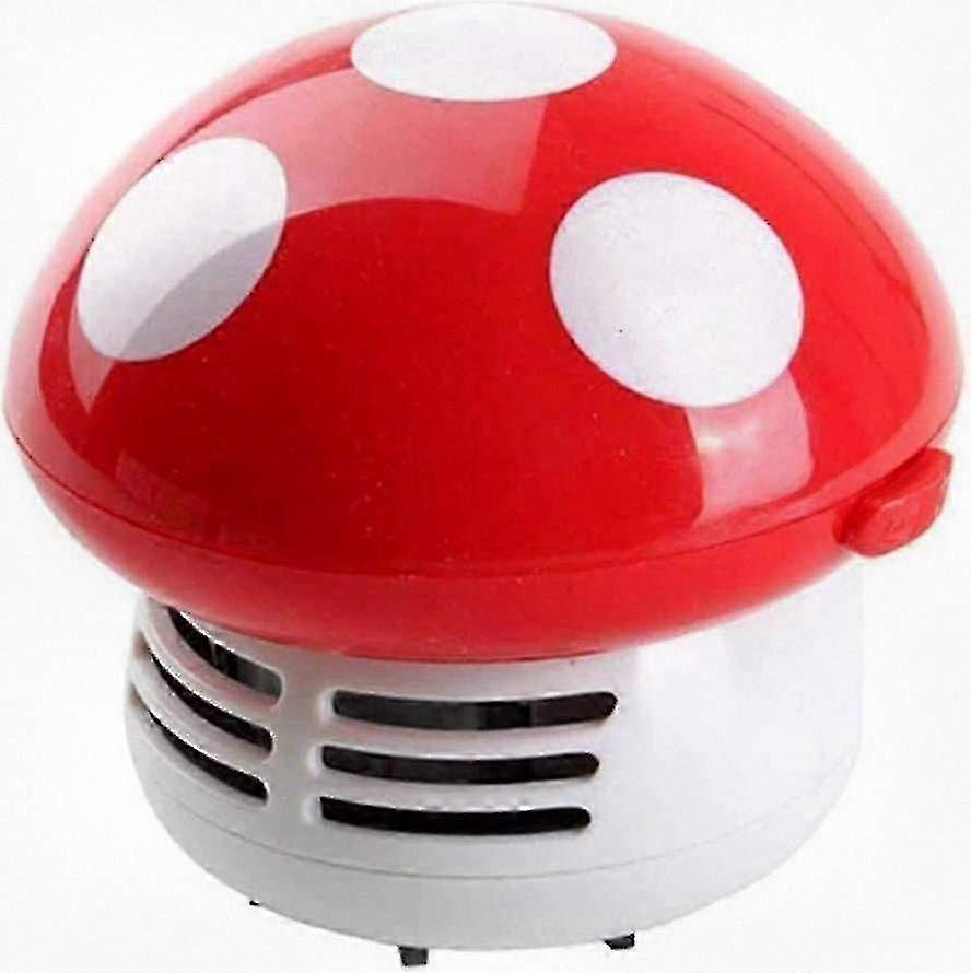 Compact Mini Vacuum Cleaner for Dining Table, Portable Mushroom Design Handheld Vacuum