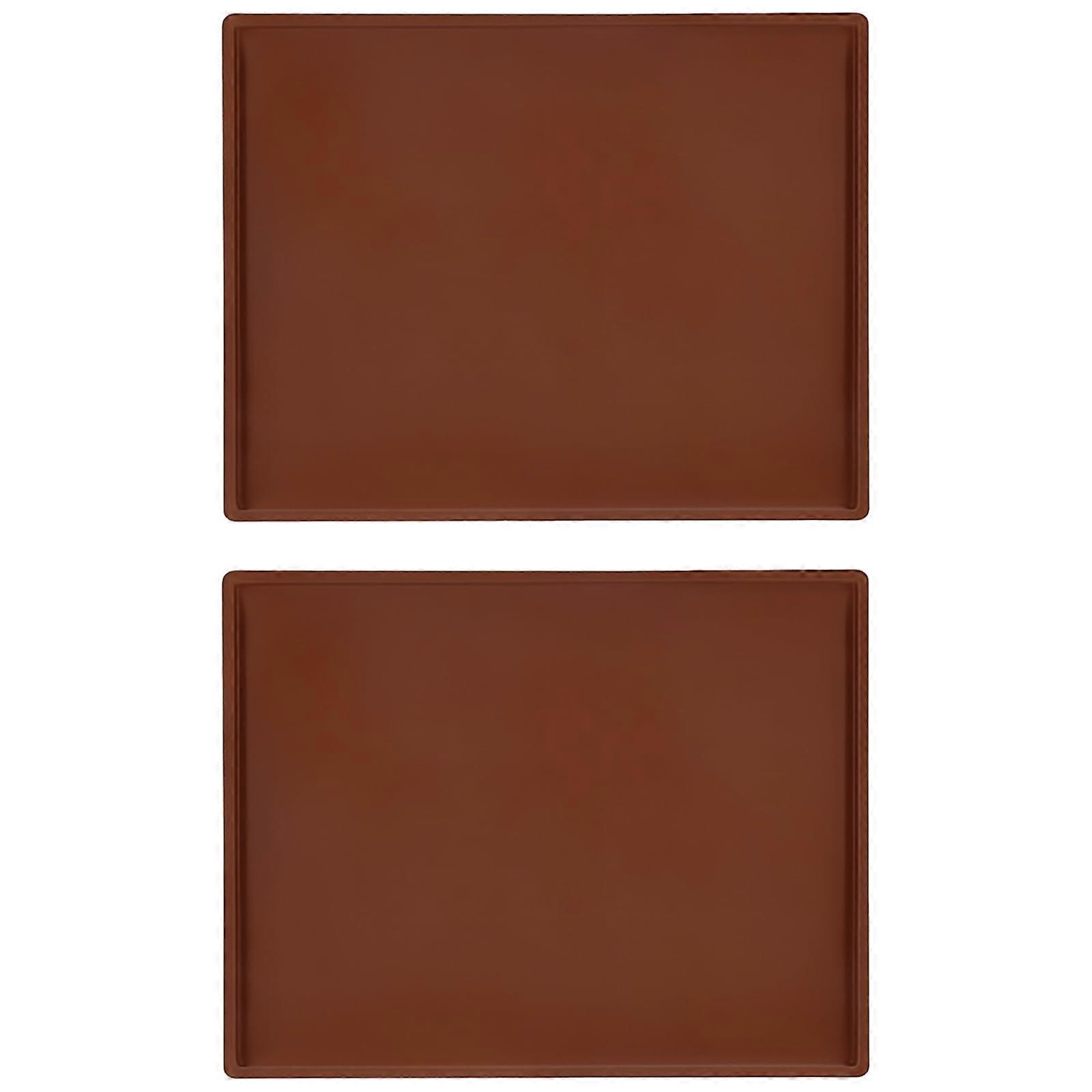 Large Silicone Baking Mat 14x11 NonStick Easy Clean SpillProof for Oven Dehydrator 2 Pack