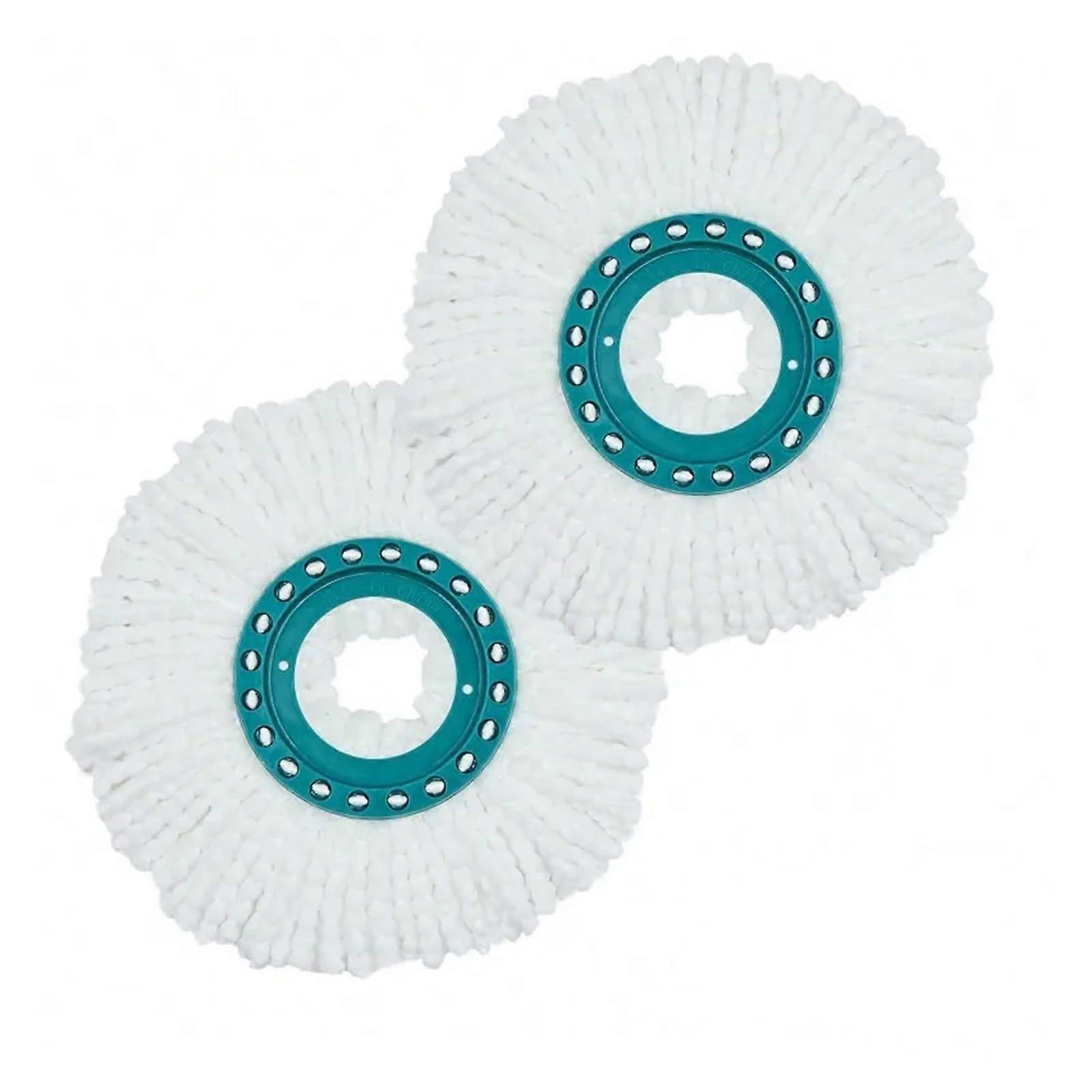 2 Pack Microfiber Mop Head Replacement for Leifheit Twist Disc System,  Absorbency Cleaning