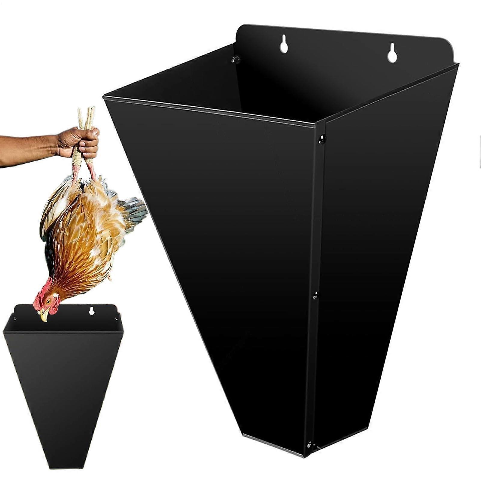 Stainless Steel Poultry Killing Cone for Easy Handling, Large Chicken Processing Funnel RustResistant