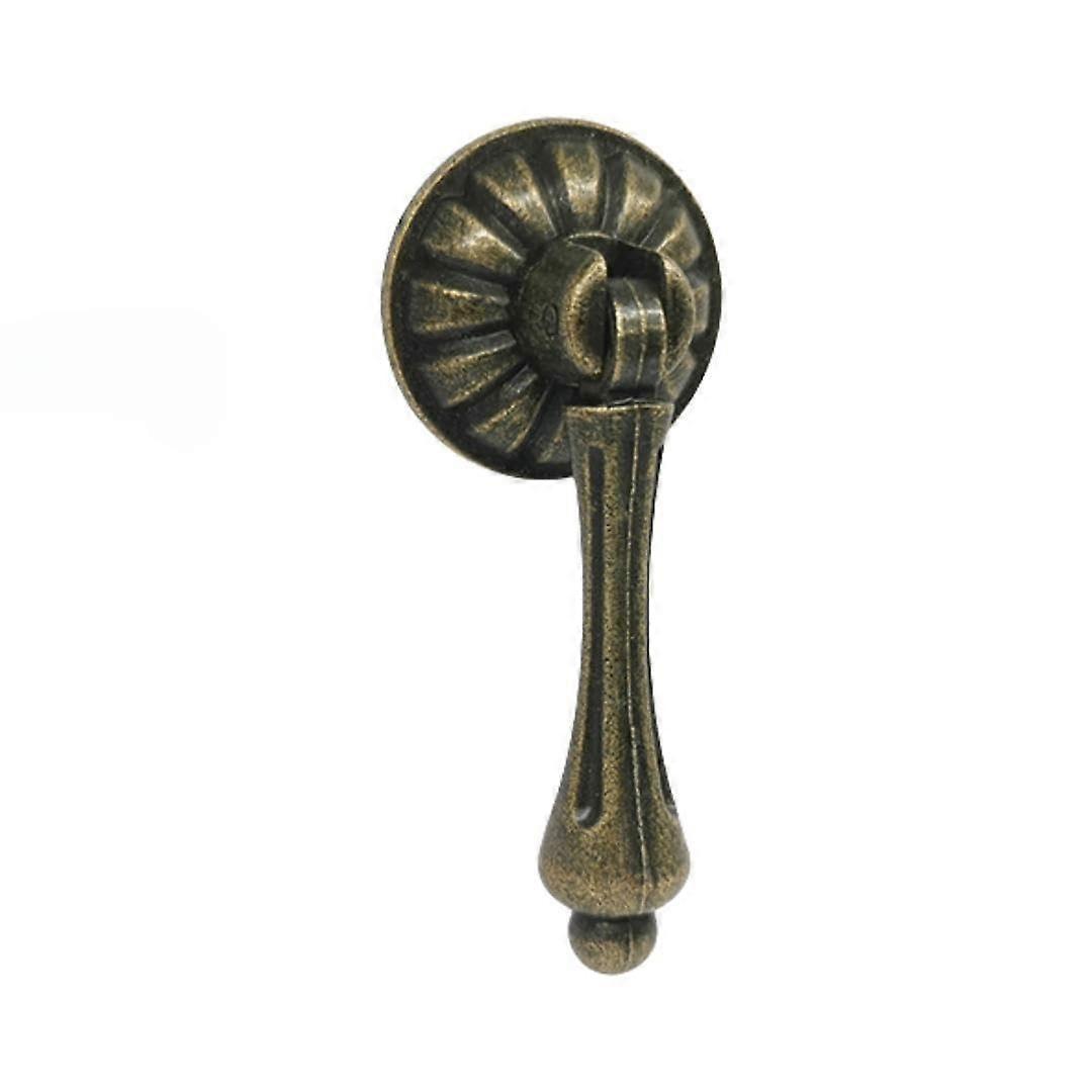 Antique Bronze and Silver Cabinet Knobs Drawer Pulls Durable Zinc Alloy Single Hole 2.5 Inch