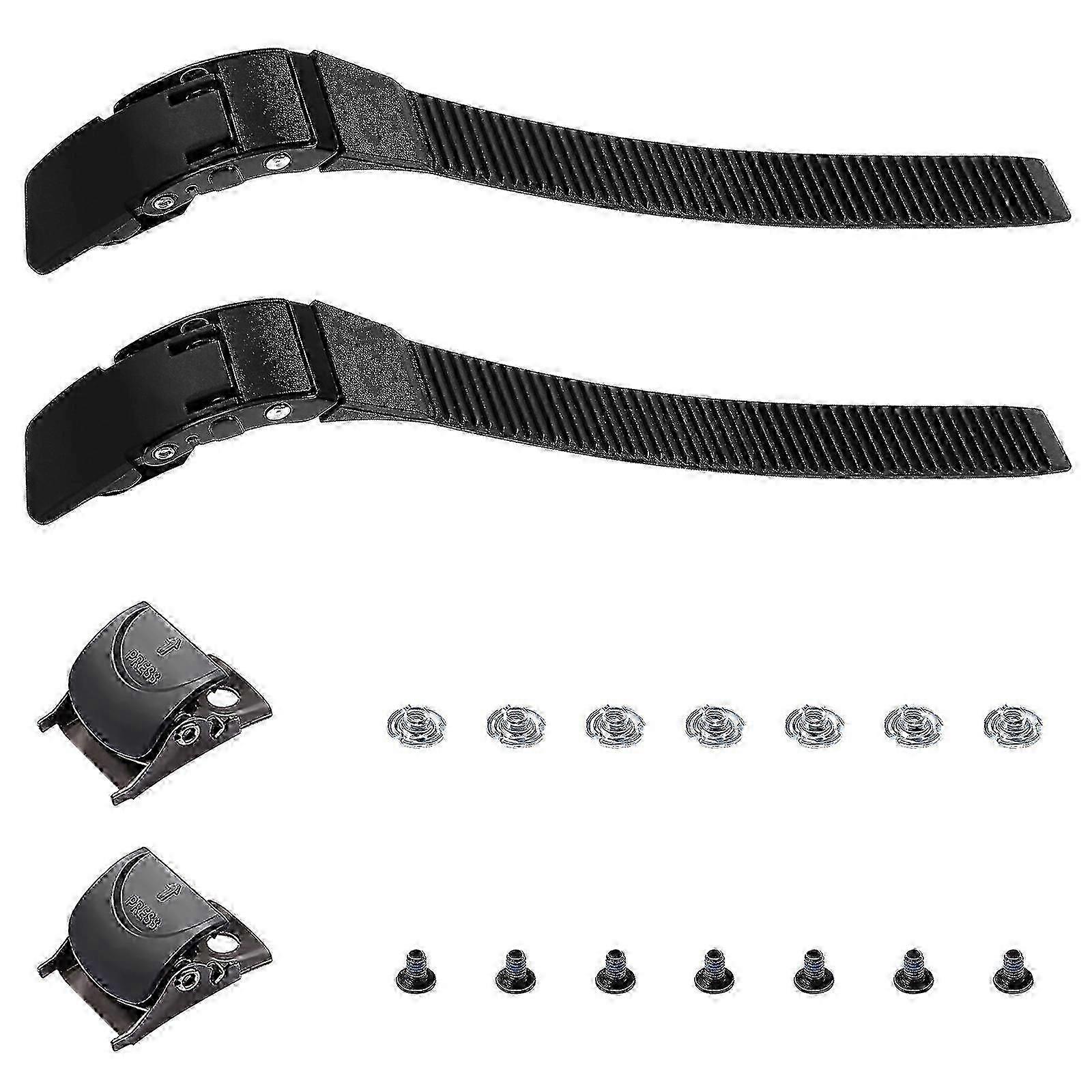2 Sets Roller Skate Buckle Straps, Replacement Accessories for Skating Shoes