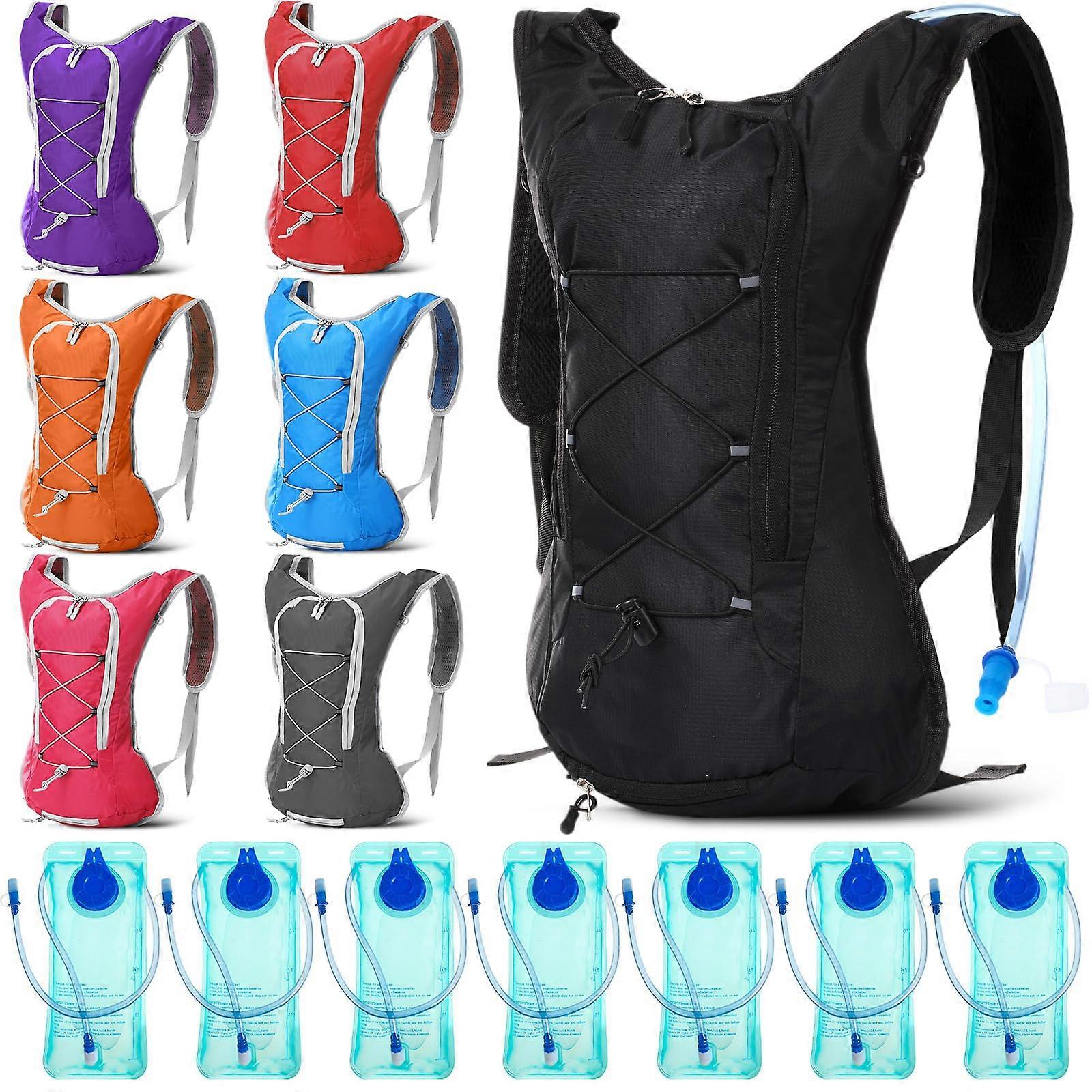 Hydration Backpack with 2L Water Bladder, Lightweight Waterproof Pack for Hiking Cycling Running