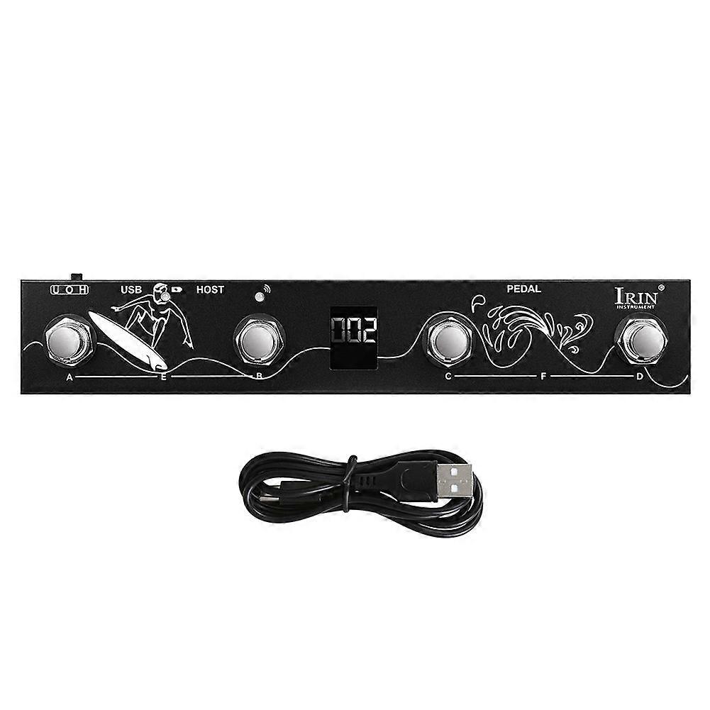 IRIN M-VAVE CHOCOLATE PLUS Wireless MIDI Foot Controller 4 Buttons MIDI Controller Pedal BT Rechargeable APP Control