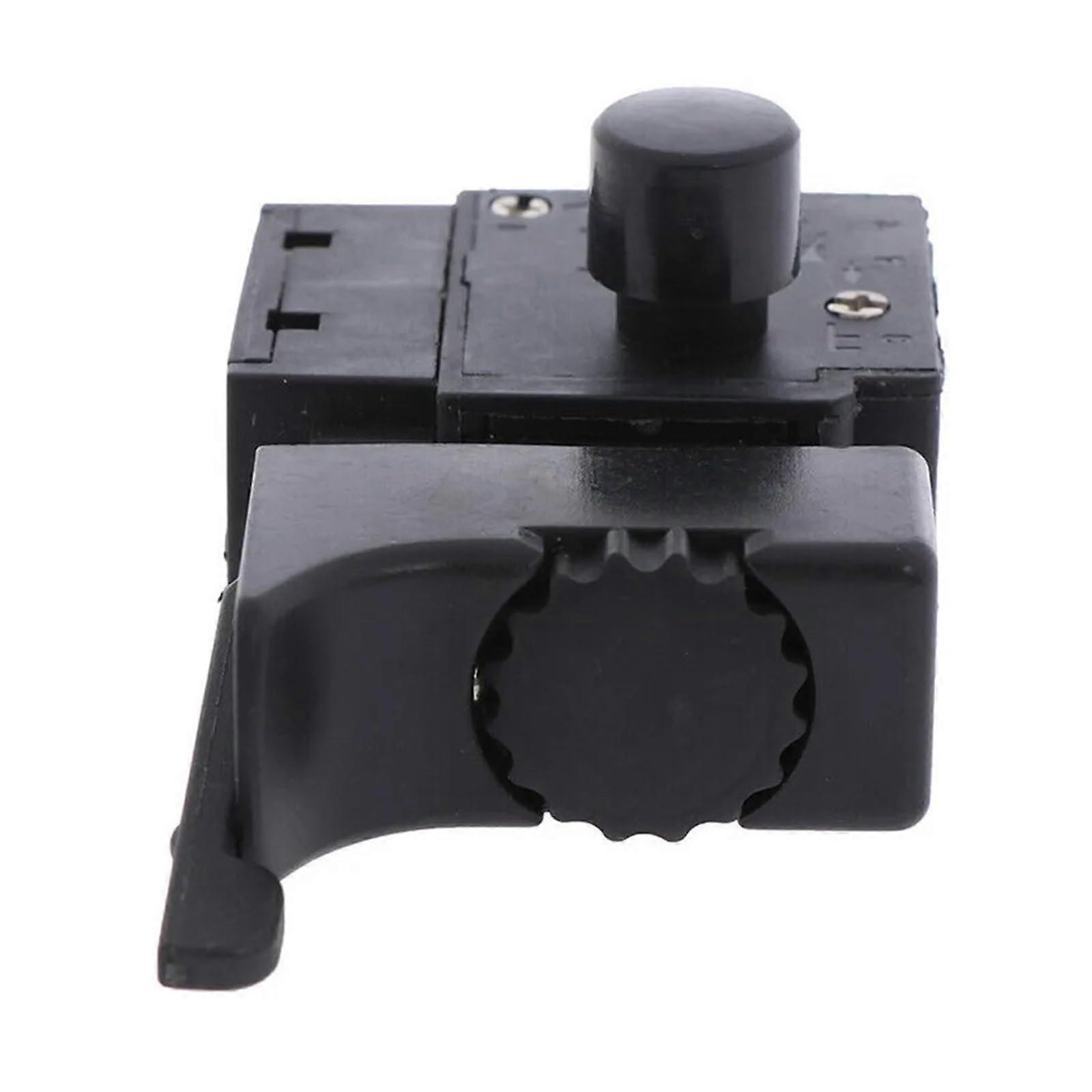 Drill Trigger Switch Replacement 6A 250V for Electric Drill, Variable Speed Control, Black