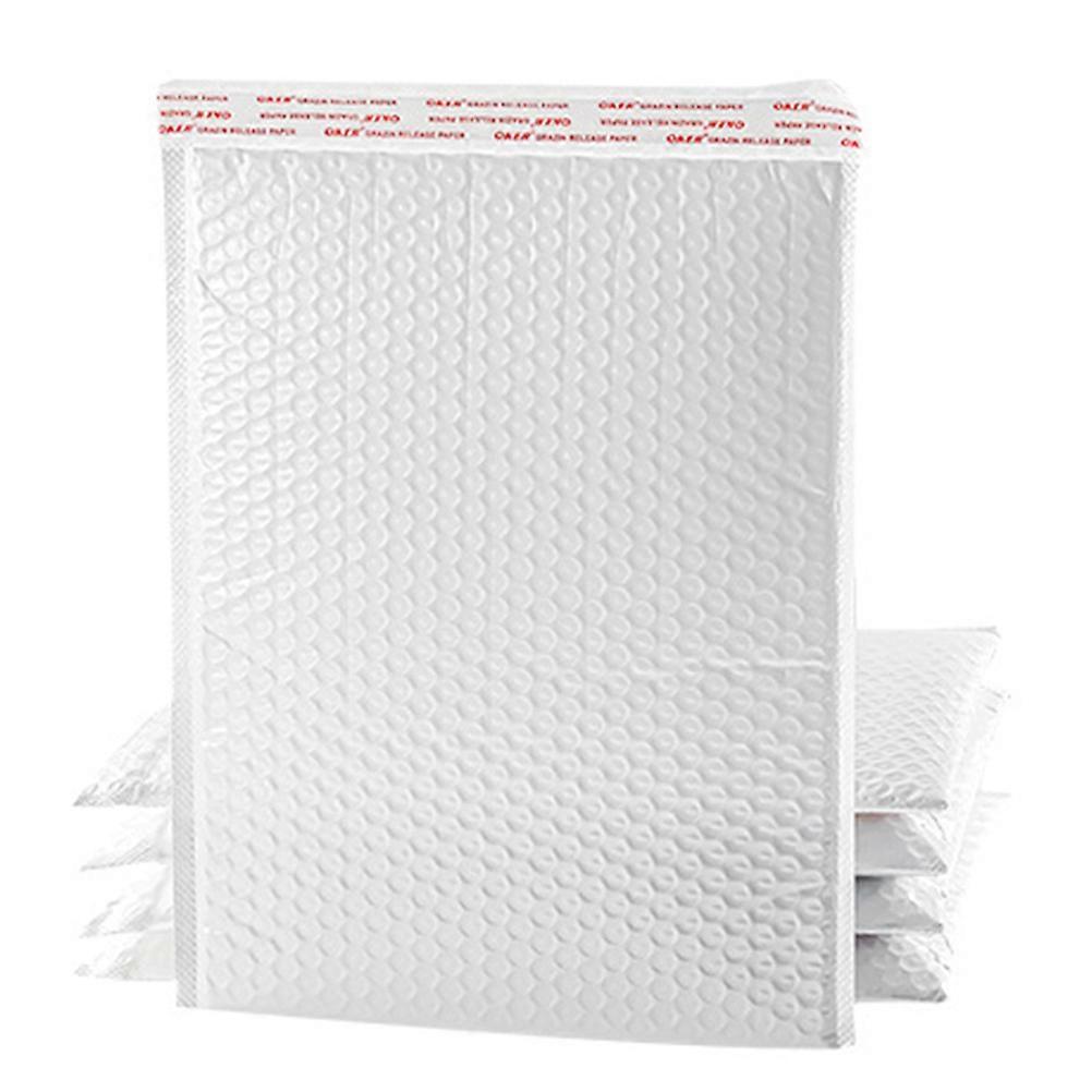 Pearlescent Bubble Envelopes White Self Seal Packaging 50Pcs