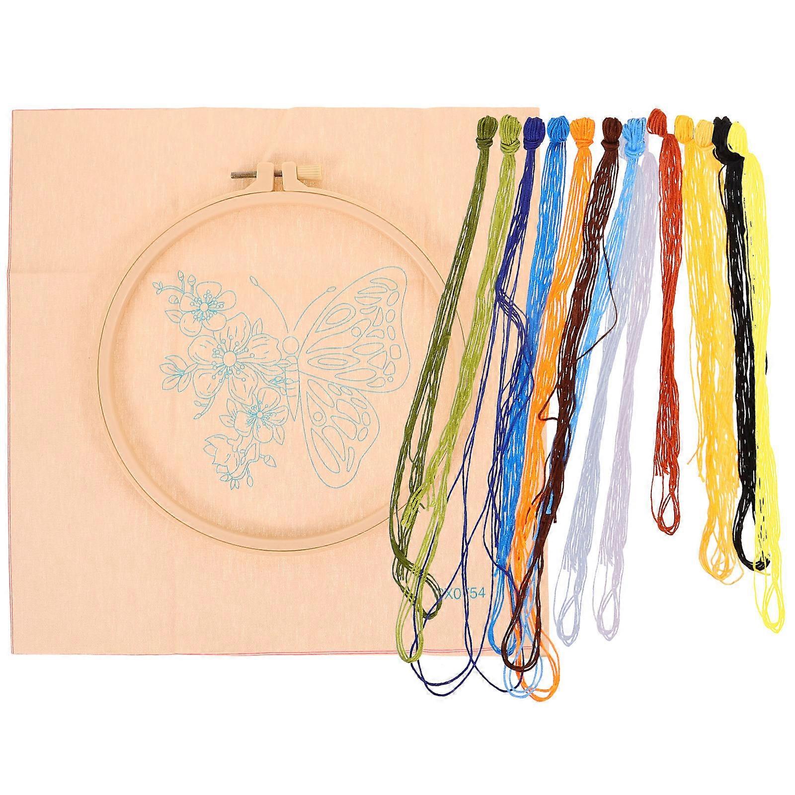 Assorted Color Embroidery Materials Package for Household Cross Stitching 1Set