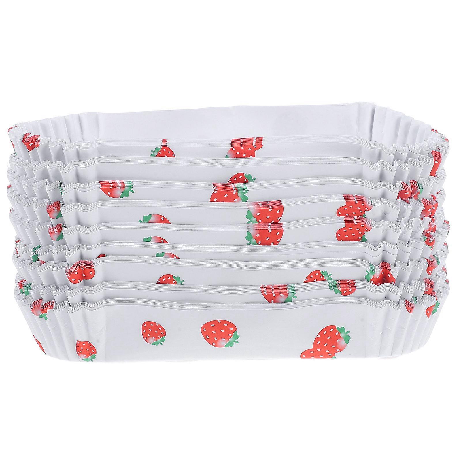 100Pcs White Paper Hot Dog for Use Snack Containers