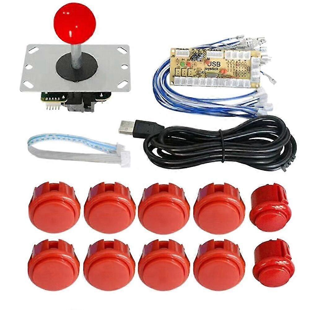 Arcade Knapper Spil Usb Encoder Pc Joystick Controller Diy Kit Til Mame Jamma Spil