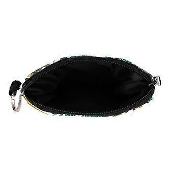 Bohemian Style Coin Purse Mini Wallet with Secure Zipper for Cards and Coins