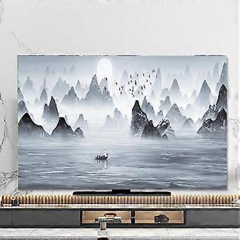 TV Dust Cover 5860 Inch Grey Polyester, ScratchResistant Screen Protector for Flat or Curved TVs