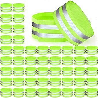 Reflective Safety Bands 50 Pack  Visibility Armbands for Night Walking Cycling Runners Ankles Wrists