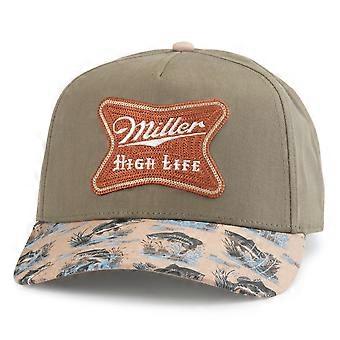 Miller High Life Army Green Buckhorn Adjustable Hat