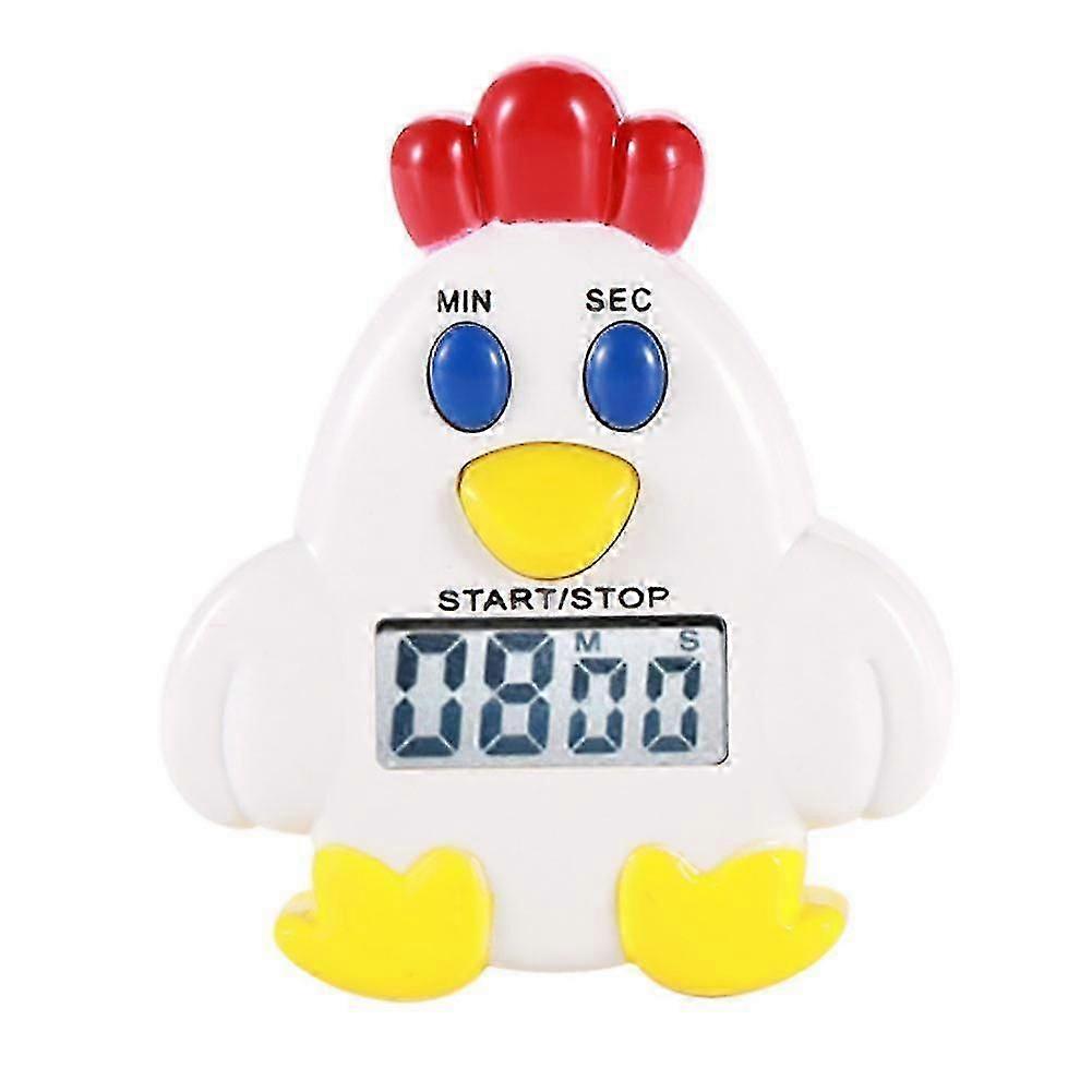 Kitchen Digital Timer Chicken Shape Countdown Timer No Battery Fun Design Easy-to-Read Display Compact Lightweight For Cooking Bakin