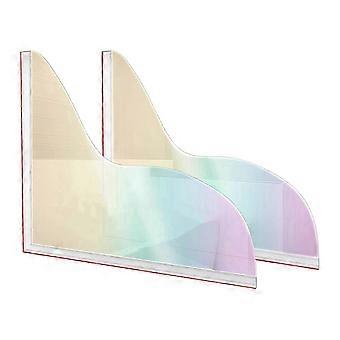 Pare-éclaboussures de douche, protection d'angle (2 pièces), compatible avec baignoire, finition brillante et colorée