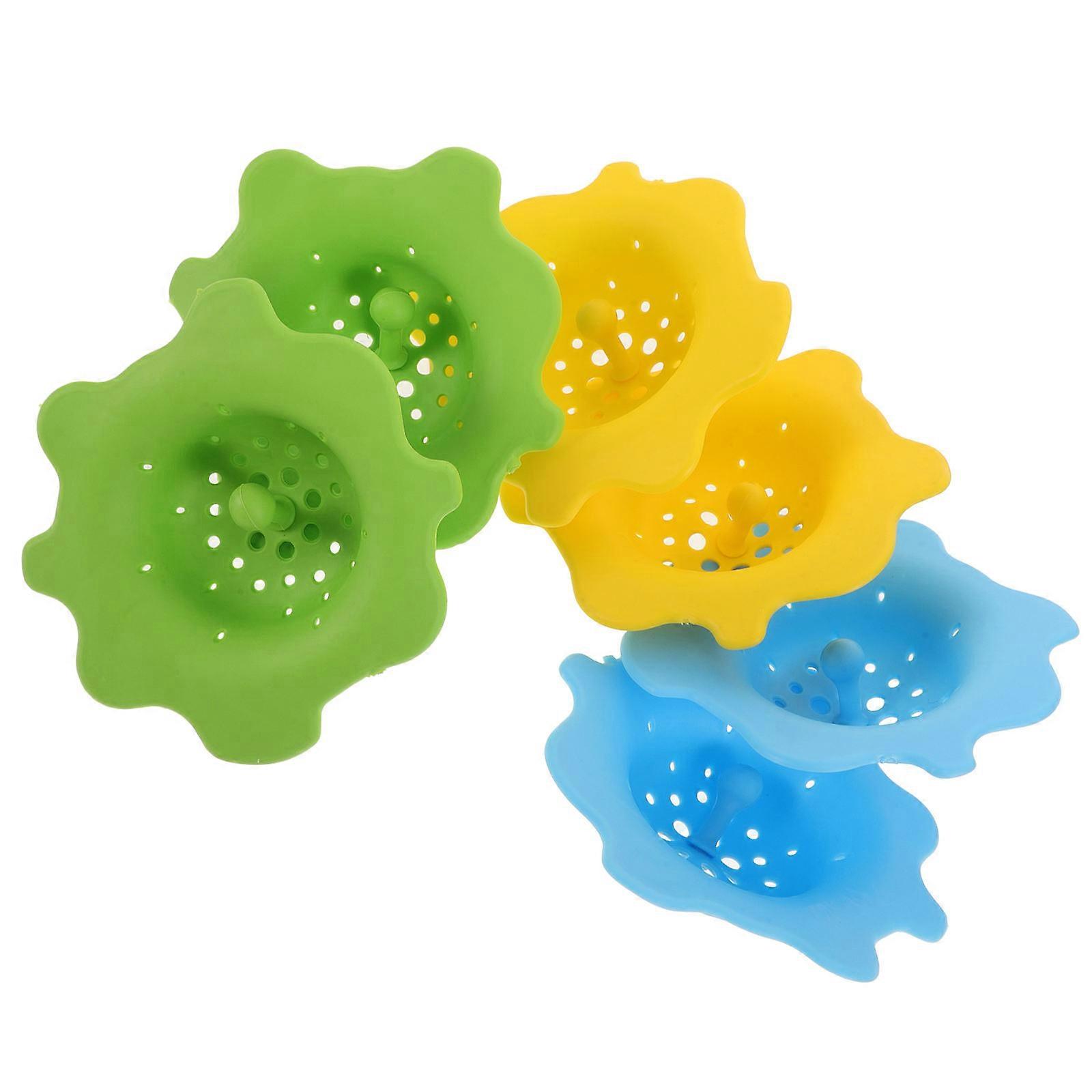 Floor Drain Filter Net Kitchen Hair Filter Plastic Round 18Pcs Set