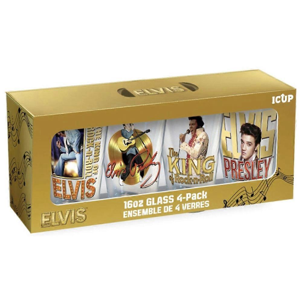 Elvis 16 Oz 4er Pack Pint Gläser